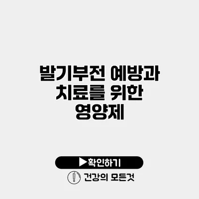 발기부전 예방과 치료를 위한 영양제