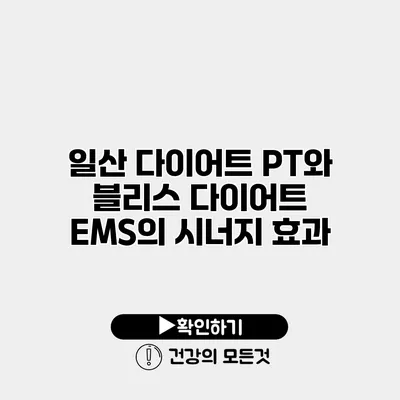 일산 다이어트 PT와 블리스 다이어트 EMS의 시너지 효과