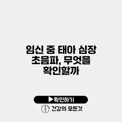 임신 중 태아 심장 초음파, 무엇을 확인할까?