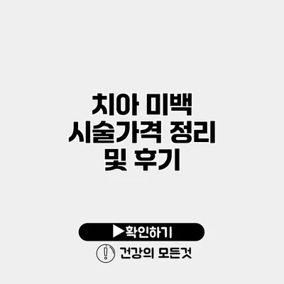 치아 미백 시술가격 정리 및 후기